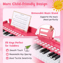 25-Key Mini Digital Piano with Light-Up Keys – Pink