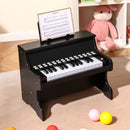 25-Key Upright-Style Mini Digital Piano – Black