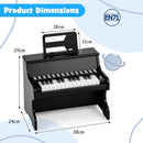 25-Key Upright-Style Mini Digital Piano – Black