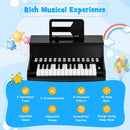 25-Key Upright-Style Mini Digital Piano – Black