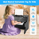 25-Key Upright-Style Mini Digital Piano – Black