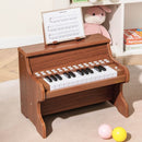 25-Key Upright-Style Mini Digital Piano – Brown