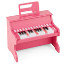 25-Key Upright-Style Mini Digital Piano – Pink