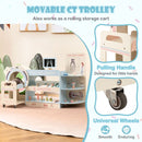 Wooden Doctor Play Station with Toy CT Trolley – Blue