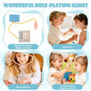 Wooden Doctor Play Station with Toy CT Trolley – Blue