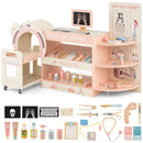 Wooden Doctor Play Station with Toy CT Trolley – Pink