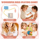Wooden Doctor Play Station with Toy CT Trolley – Pink