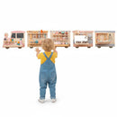 Wooden Sensory Wall Panels with Vanity Play – product view