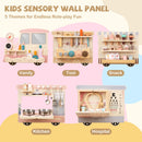 Wooden Sensory Wall Panels with Vanity Play – product view