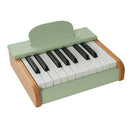 18-Key Wooden Kids Piano with Music Stand – Green