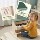 25-Key Wooden Mini Digital Piano – Green