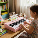 30-Key Kids Desktop Digital Piano – Pink