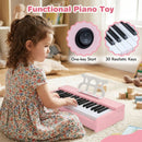 30-Key Kids Desktop Digital Piano – Pink