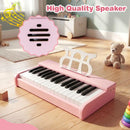 30-Key Kids Desktop Digital Piano – Pink
