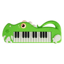 Dinosaur-Shaped Kids Keyboard with Music and Lights – Green