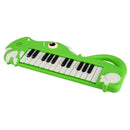 Dinosaur-Shaped Kids Keyboard with Music and Lights – Green