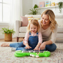 Dinosaur-Shaped Kids Keyboard with Music and Lights – Green