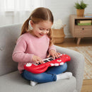 Dinosaur-Shaped Kids Keyboard with Music and Lights – Red