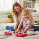 Dinosaur-Shaped Kids Keyboard with Music and Lights – Red