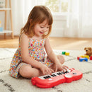 25-Key Elephant-Shaped Kids Piano – Red