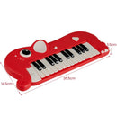 25-Key Elephant-Shaped Kids Piano – Red