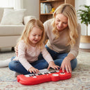 25-Key Elephant-Shaped Kids Piano – Red