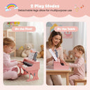 25-Key Mini Kids Piano with Microphone – Pink