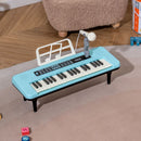 37-Key Kids Tabletop Keyboard with Microphone – Blue