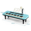 37-Key Kids Tabletop Keyboard with Microphone – Blue