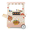 Wooden Pizza Cart with Oven and Magnetic Blackboard – Pink