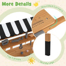 Wooden Toy Workbench Cart with Canopy and Tools – Brown