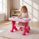 49-Key Kids Piano with Stool and Microphone – Pink