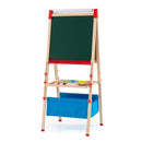 Wooden Art Easel with Storage Bag and Paper Roll – Colourful