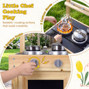 Two play stoves and rotating knobs