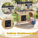 Dual chalkboards for menus and drawings