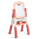 Rotating Kids Art Easel with Drawing Accessories – Pink