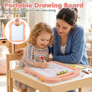 Rotating Kids Art Easel with Drawing Accessories – Pink