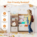 Toy Storage Organizer with Full-Length Mirror and 4-Tier Sling Shelves product image 1