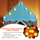 Kids Playhouse Tent with Washable Mat and Star Lights – Blue