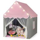 Kids Playhouse Tent with Washable Mat and Star Lights – Pink