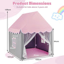 Kids Playhouse Tent with Washable Mat and Star Lights – Pink