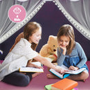 Kids Playhouse Tent with Washable Mat and Star Lights – Pink