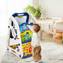 3-in-1 Kids Art Easel and Book Rack – Blue