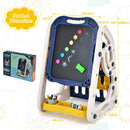 3-in-1 Kids Art Easel and Book Rack – Blue