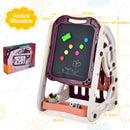 3-in-1 Kids Art Easel and Book Rack – Red