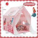 Large Kids Play Tent with Padded Mat and Mesh Curtains – Pink
