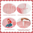Large Kids Play Tent with Padded Mat and Mesh Curtains – Pink