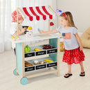 Wooden Ice Cream Cart and Market Stand – Green