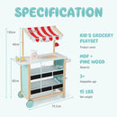 Wooden Ice Cream Cart and Market Stand – Green