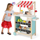 Wooden Ice Cream Cart and Market Stand – Green